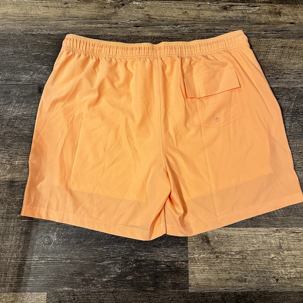 Caribbean Men's Light Orange Boxer Brief Liner Swim Trunks Shorts Size XL NWT - Picture 2 of 6